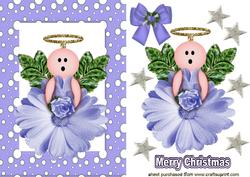 Pretty Purple Flower Angel