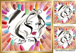 Spoilt for choice with colours pretty nails PARTY TIME! 8x8 three