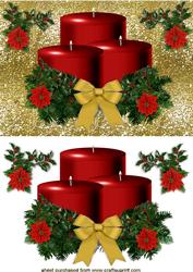 Gorgeous Red/gold Candles