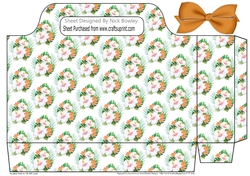 Pretty Exotic Flowers with bow tote gift bag