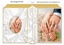 Beautiful Wedding hands A5 Folded Book