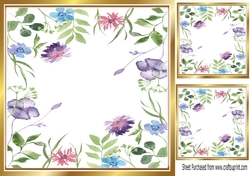 Pretty flower 8x8 Card front/insert