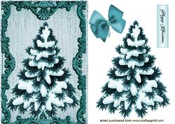 Christmas Tree in Ornate Frame