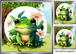 Cute Little Frog in the Woodland 8x8 (Two)
