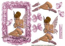 Beautiful Faerie in Pink Frill Frame