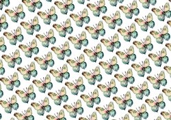 Pretty Water Colour Butterflies Backing Paper (Small)