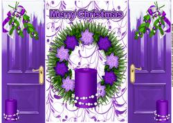 Lovely Purple Candle Gatefold