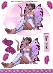 Pretty Faerie on Pink Cloud