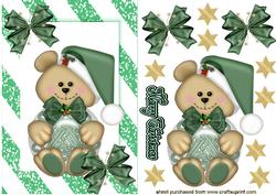 Cute Little Teddy in Green