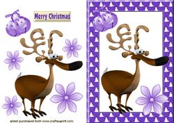 Cute Toony Reindeer with Bells