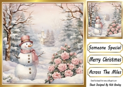 Pretty Pink Winter Christmas 8x8 Five
