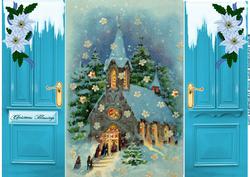 Christmas Vintage Church Gatefold