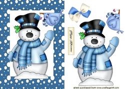 Snowman with Little Bird