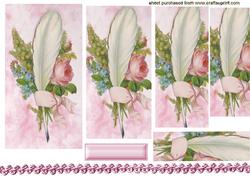Feather and Pink Rose, Pyramids
