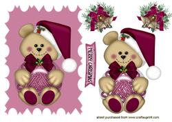 Little Christmas Teddy Topper