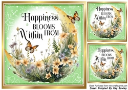 Lovely Spring Nature 8x8 Card Fronts With Words (Two)