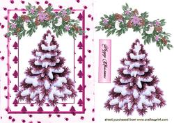 Pretty Pink Christmas Tree with Swag