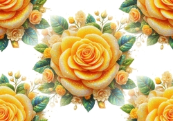 Yellow Rose Backing Paper (BIG)