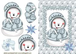 Cute Snowman with a Big Smile