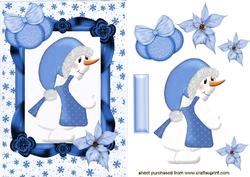 Mrs Snowlady with Carrot Nose