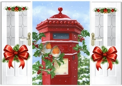Lovely Christmas Robins Gate Fold (FOUR)