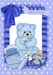 It's a Boy, A4 Topper