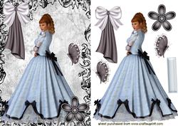 Victorian Lady in Pretty Gown