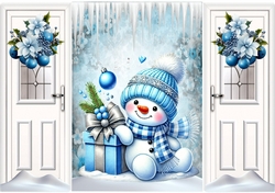 Cute Snowman With A Christmas Gift Gatefold (SIX)