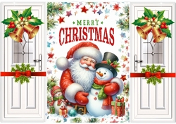 Lovely Santa With Golden Bells & Bows Gatefold (ONE)