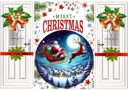 Lovely Santa With Golden Bells & Bows Gatefold (SEVEN)