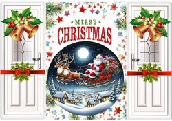 Lovely Santa With Golden Bells & Bows Gatefold (EIGHT)