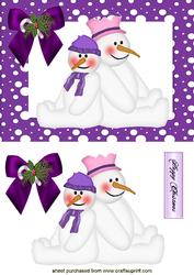 Two Playful Snowmen