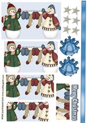 Snowman Pyramids with There Stockings