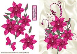 Pretty Cerise Flowers