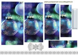 Christmas Blue Baubles