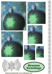 Christmas Green Baubles, Pyramids
