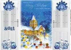 Pretty Church with Carol Singers, Gatefold