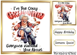 Funny 8X8 Topper With Humour Caption (SIX))