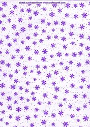 Purple Snowflake Backing Paper