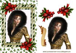 Pretty as a Pic, in Gold and Holly