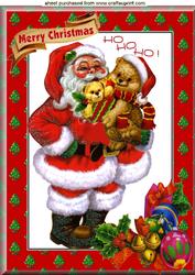 Ho! Ho! Ho! Father Christmas A4 Topper