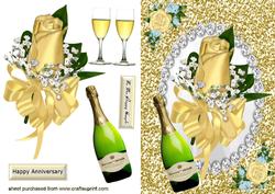 Gold Rose & Champagne