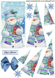 Snowman with Present, Twisted Pyramids