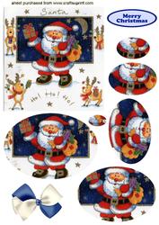 Santa Ho! Ho! Ho! Oval Pyramid