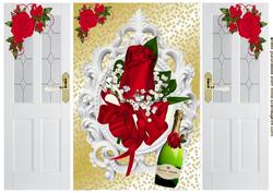 Beautiful Red Rose & Champagne, Gatefold