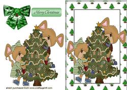Playful Mice with a Christmas Tree