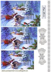 Horse and Carriage Snow Scene, Pyramids