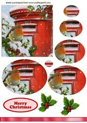 Little Robin Red Breast,oval Pyramids