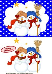 Two Happy Snowmen