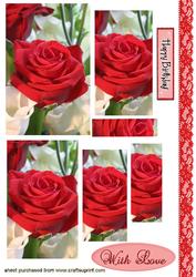 Red Roses & Lace Pyramids